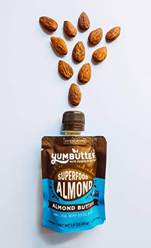 Superfood Almond Butter Packets by Yumbutter, Individual Snacks, Gluten Free, Vegan, Non-GMO, 1.8oz Packet (Pack of 10) - Thumbnail 4