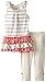 Calvin Klein Little Girls' Stripes Printed Tunic with Gray Leggings