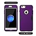 RabeMall Shockproof iPhone 7 Case, Sturdy and Durable and Slim Fit Case for Apple iPhone 7,Purple Black