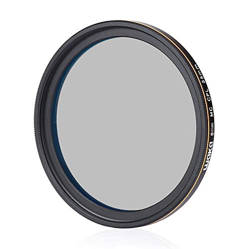 waka 55mm Circular Polarizing Filter, Ultra Slim 16 Layers MRC CPL Glass Polarizer Filter for Canon Nikon Sony DSLR Cameras Lens