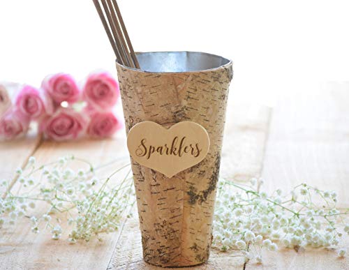 Wedding Sparklers Holder - Rustic Wedding - Large Sparkler Bucket - Long wedding sparklers - Sparklers Pail - Wedding Sparklers … - Thumbnail 3