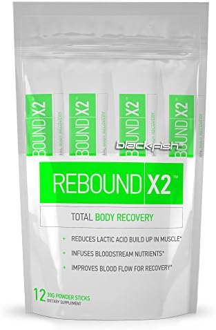 BlackFish 5 Rebound X2: Muscle Recovery and Post Workout Drink - BCCA Super Blend, 12 Packets