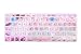 HRH Silicone Keyboard Cover Skin for MacBook Air 13,for MacBook Pro 13/15/17 (with or w/Out Retina Display, 2015 or Older Version),for iMac Older USA Layout,Marble Pink