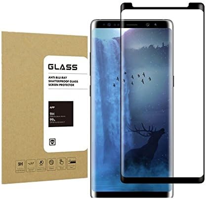 For Galaxy Note8 Tempered GlassScreen Protector, Undada Anti-scratches,9H Hardness, HD Crystal Clear [Bubble Free] Screen Protector for Samsung Galaxy NOTE 8 Black