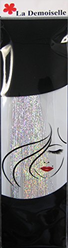 40" Hair Tinsel 100 Strands (Sparkling Silver)