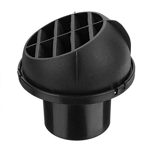 blue--net Car Heater Duct Warm Air Vent Outlet,Dashboard AC Heater Air Vent Duct Chrome Air Vent Outlet 60mm