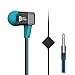 SIHIVIVE Headphones, Best Workout Earbuds Noise-isolating Quality Headphones with Microphone Strong Bass Wired Headset for iPhone Ipod Samsung Apple and Android(Black and Blue)