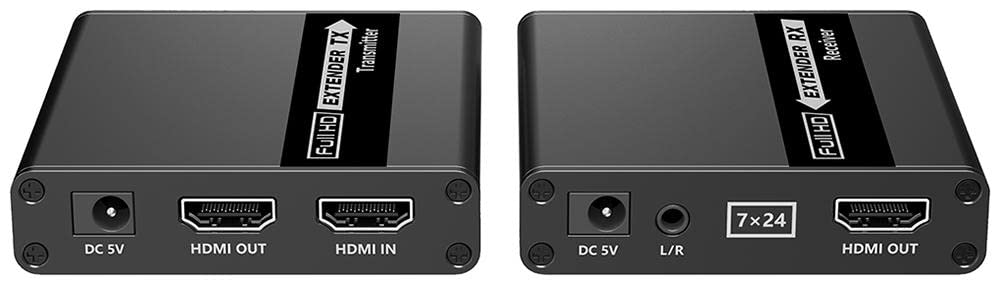 PRO SIGNAL 1080p FHD & 4K UHD HDMI Extender over Cat6/Cat7 with IR – 70m Range