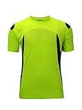 Sport Shirt Men Dry Fit Athletic Tee Shirt Green X-Large