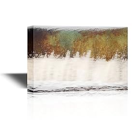 Abstract Landscape Artwork with Brown and White Colors