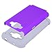 Core Prime Case, LK [Shock Absorption] Hybrid Dual Layer Armor Defender Protective Case Cover for Samsung Galaxy Core Prime (Violet)