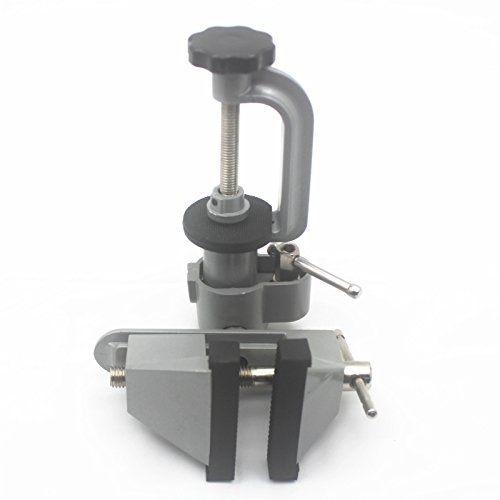 PANGOLIN Universal Bench Vise 360° Swivel with Desk Clamp, Aluminum Table Vise Rubber Covered Ideal for Woodworking, Mental,Hobby,Craftsmanship Multi-role Tools - Thumbnail 3