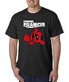 New Way 770 - Unisex T-Shirt Finding Francis Deadpool Nemo Parody 2XL Black