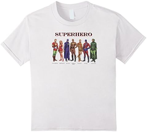 unisex-child T-shirt Classic Superhero Lash Lightning Mr Raven The Sword 4 White