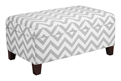 Dorel Living Chevron Storage Ottoman - Thumbnail 2