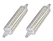 CTKcom R7S 118mm LED Bulbs(2 Pack) - J Type 118mm Double Ended 10W 120V Halogen Bulbs Cool White 6000K,R7S Double Ended Filament Flood Lights Quartz Tube Lamps 100W Replacement T3 Halogen Bulb,2 Pack