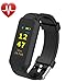 Fitness Tracker --- InChor HR2 Activity Tracker, with TouchScreen/ Step/ Calorie Counter, Health/ Sleep Monitor, Wristband Smart Sports Band Watch for iPhone & Android Phones (Black)