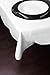 Utopia Kitchen 90 by 132-Inch, White Tablecloth, 100 Percent Polyester Rectangular Table Cover