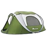 Moon Lence Camping Tents 4 Person Pop up Tents Set