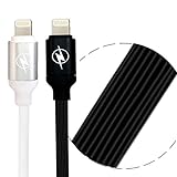 Lightning Cable, Monez iphone 6 to usb Charger for iphone 6 5c 5s 6s 6se 7 Plus IOS iPad Air 1 2 3 WiFi mini 4 Pro 4G iPod touch (3.3Ft) White Black (2 pack)