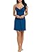 Hotouch Chemise Nightgowns Nighties Slip Dress Sexy Lingerie Negligees Gown Peacock Blue,XL