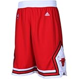 Mens Adidas Chicago Bulls Swingman NBA Shorts Red