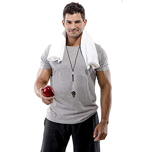 image for wonuu 24 Pack Whistles with Lanyard, Black Plastic Coaches Whistle, Lo