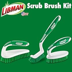 Libman Scrub Brush Kit – Three Different Durable