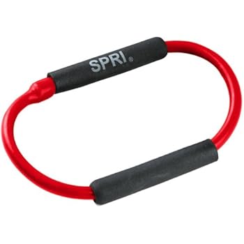 SPRI Xering Resistance Band Exercise Cord, Red, Medium