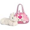 Aurora-World-32795-Aurora-Fancy-Pal-Peek-A-Boo-Pet-Carrier-Pink-and-White-8in-Unicorn-Gift Aurora World 32795 Aurora Fancy-Pal Peek-A-Boo Pet Carrier, Pink and White, 8in, Unicorn Gift