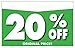 Adlife Office Retail Store Signs – Card Stock Product Display Signs - Retail Sale Signs/Retail Tags - 'Percentage Off' Retail Signs - 5.5