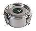 CVault Stainless Steel Airtight Storage Humidity Container in Small w/ Humidity Pack