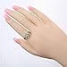 Psiroy 925 Sterling Silver Plated Oval Shaped Simulated Green Amethyst Ring Size 6