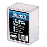 Ultra Pro 2-Piece 100 Count Clear Card Storage Box 2 Pack