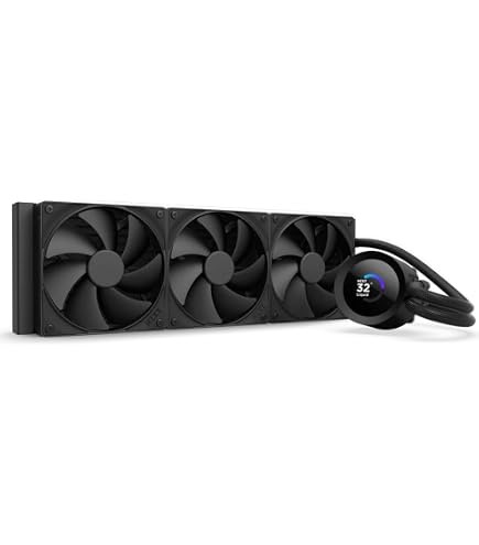 Water cooler NZXT Kraken Elite 360 Preto com Tela 2.72” AMD AM4