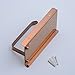 Beelee SUS 304 Stainless Steel Wall Mount Toilet Paper Holder, SUS304 Stainless Steel Bathroom Tissue Holder with Mobile Phone Storage Shelf, Rose Golden