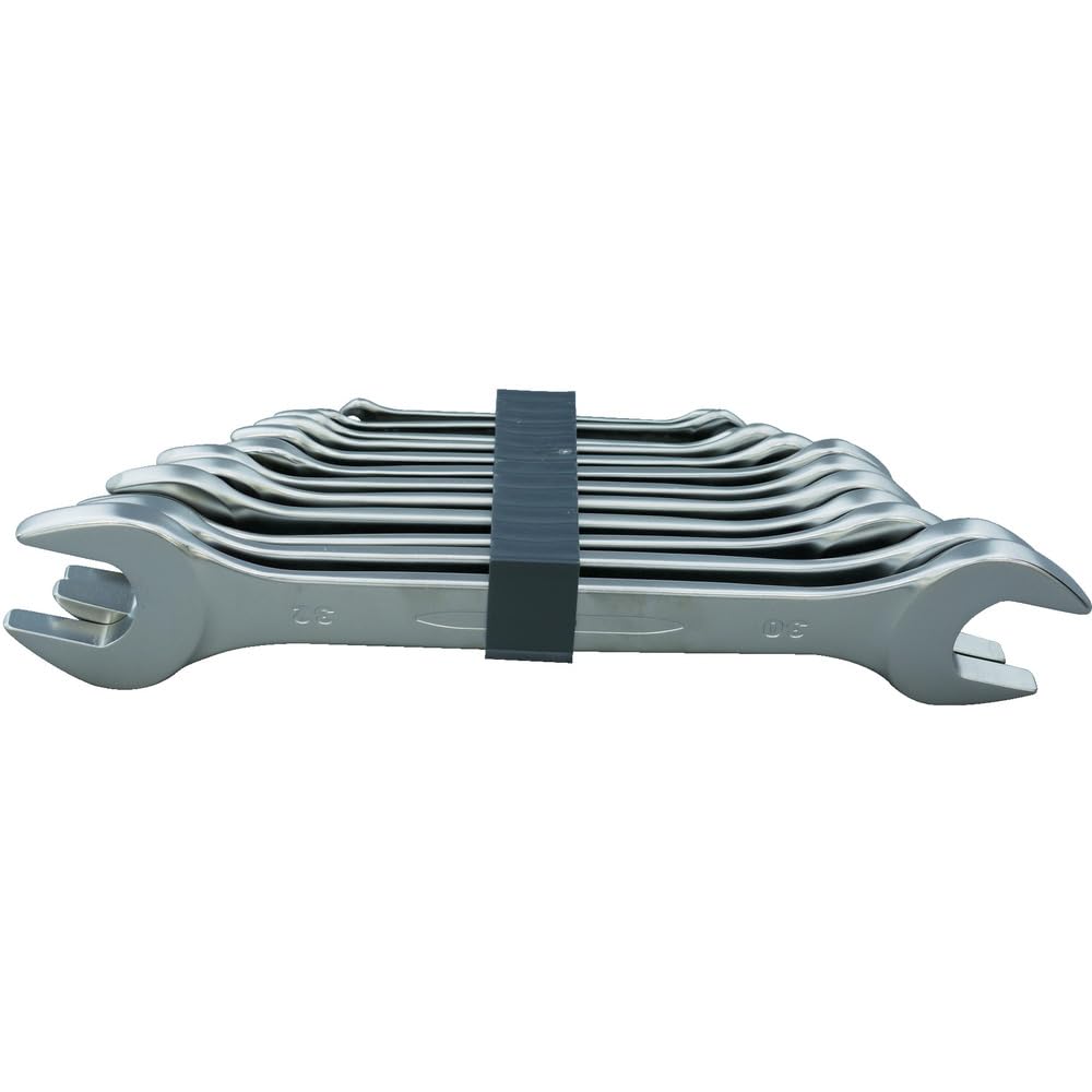 Bahco 6M/8C Double Open End Wrenches Set, Silver/Black