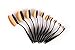 Cosmetic Brushes, Set of 10 in a Gift Box, Silky Soft Toothbrush Shape Oval Makeup Brush