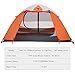 Moon Lence 2 Person Tent Ultralight Backpacking Tent Waterproof Camping Tent Easy Setup Double Layer for Hiking Hunting, Yellow