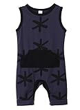 Baby Boys Summer Sleeveless Printing Cotton Romper Jumpsuit