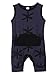 Infant Baby Boys Girls Sleeveless Romper Basic Solid Color One-Piece Jumpsuit (Navy, 0-3M)