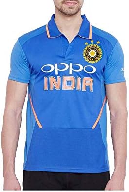 PARALLEL TIMES Men's Team Indian Cricket Odi Polyester Jersey T-Shirt