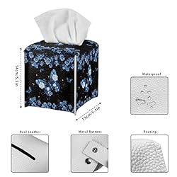 Talayituse Butterfly Daisy Flower Print Tissue Box