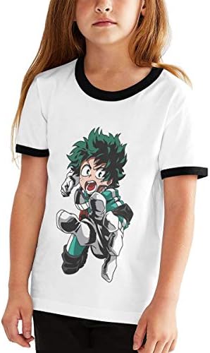 My Hero Academia Deku Teen Boys and Girls Anime Classic Short Sleeve Tee Shirt