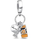 CZVIVIRY Statue of Liberty New York City Charm 925 Sterling Silver Forever Charm for Woman Bead, Jewelry Beads Gifts for Family Women Bracelet&Necklace.