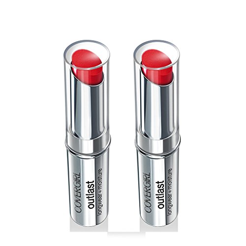 (2 Pack) COVERGIRL Outlast Longwear Lipstick Red Revenge 920.12 oz