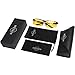 Mens Womens Night Vision Driving Polarized Sports Design Anti Glare Glasses with Yellow Lens for Outdoor Activities Sunglasses (BlackSports 1, Gold)