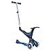 Globber 3 Wheel 5-in-1 Convertible Scooter with LED Light Up Wheels (Dark Blue LED Wheels)