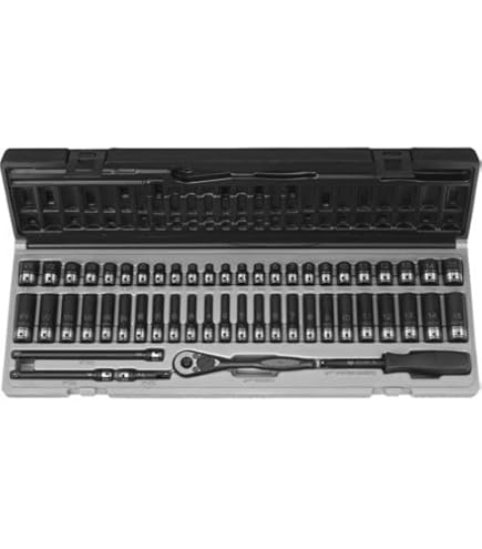CASOMAN Juego De Llaves De Impacto Drive Master De 1/4 De