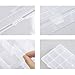 Crafts Organizer Storage Box for Washi Tape, Art Supplies and Sticker, 15 Compartments, 45 Rolls 2 Inches Diameter Tape Compatible，Clear